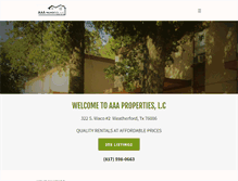 Tablet Screenshot of aaapropertiesonline.com